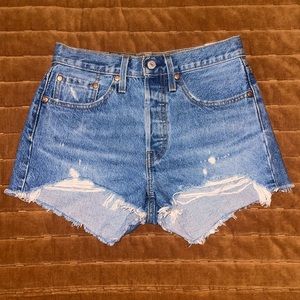 Levi’s Women’s 501 High Rise Denim Shorts